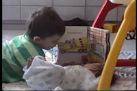 Adam reads to Alice